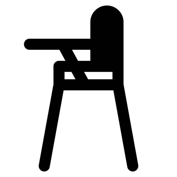 Портативний Високий Стілець Підтримки Сидіння — стоковий вектор