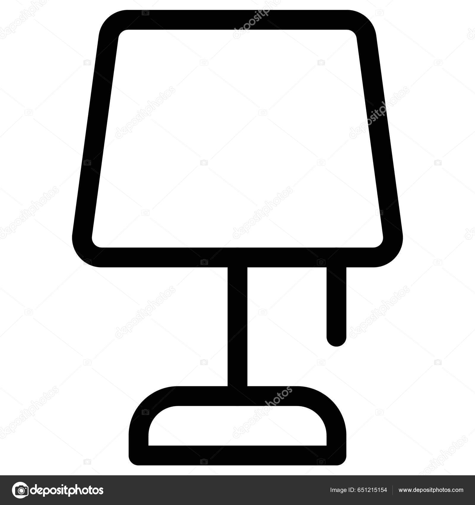 Classic Styled Table Lamp Shade Stock Vector by 651215154