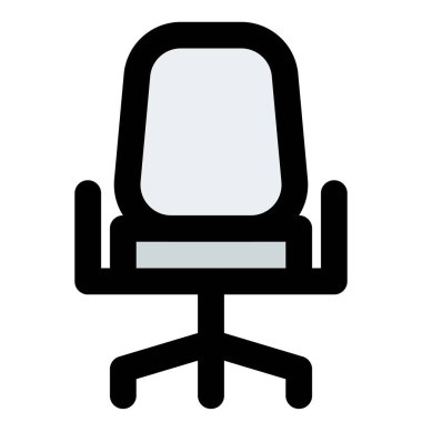 Kolçaklı rahat ofis koltuğu.