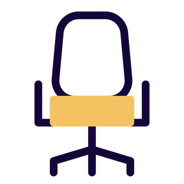 Kolçaklı rahat ofis koltuğu.