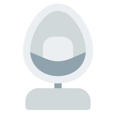 Ev için modern yumurta şekilli sandalye.