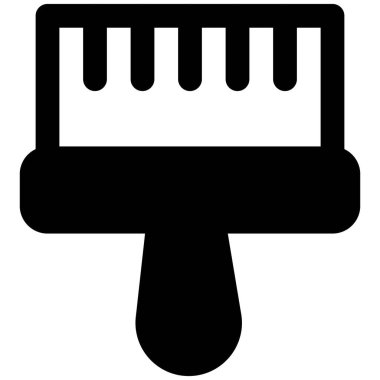 Resim yapmak için polyester kıllarla fırçala.