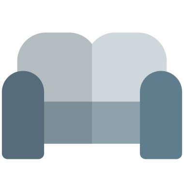 Kanepe. Yan ve arkası rahat yastıklı koltuk.