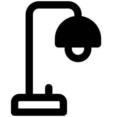 Katlanabilir ayakta durabilen masa lambası.