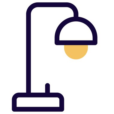 Katlanabilir ayakta durabilen masa lambası.