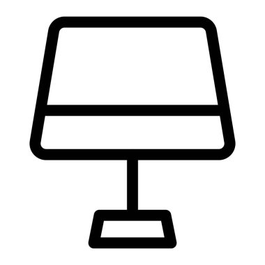 Oda dekorasyonu için şık yan masa lambası.