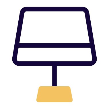 Oda dekorasyonu için şık yan masa lambası.