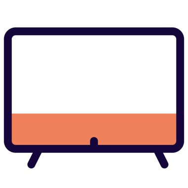 Akıllı özellikleri olan modern televizyon.