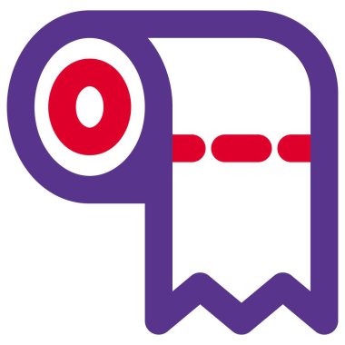 Silmek için kullanılan bir rulo kağıt..