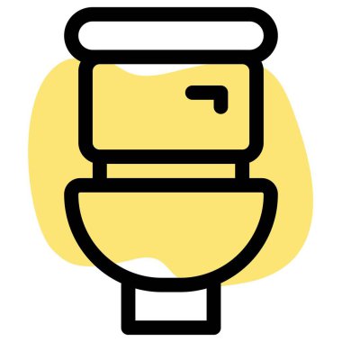 Sifon özelliği olan batı tuvaleti veya klozeti.