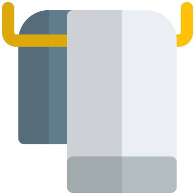 Havlu asmak için duvara asılmış çubuk.