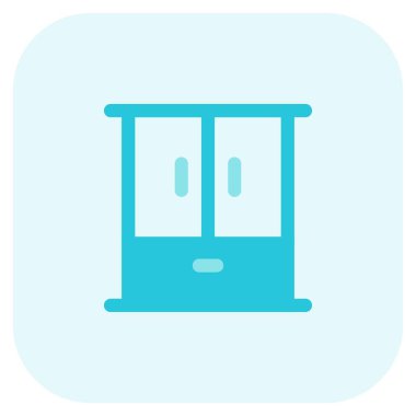 Çekmece ile donatılmış büyük gardırop.