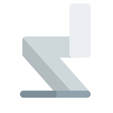 Minimalist dizaynlı zigzag şekilli sandalye