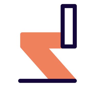 Minimalist dizaynlı zigzag şekilli sandalye