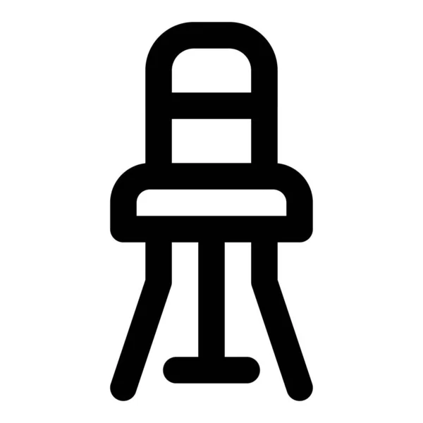 Hoch Verstellbarer Bügelstuhl Für Komfort — Stockvektor