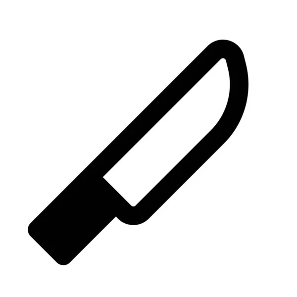 Couteau Outil Avec Tranchant Lame — Image vectorielle