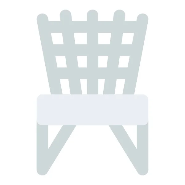 Cadeira Atada Design Vintage Artesanal — Vetor de Stock