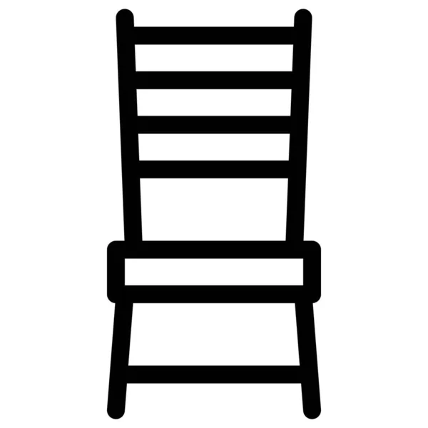 Лестничное Кресло Параллельными Решетками Белом Фоне — стоковый вектор