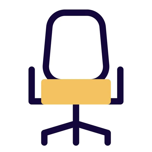 Άνετη Καρέκλα Γραφείου Μπράτσο — Διανυσματικό Αρχείο