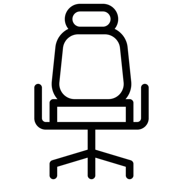 Ergonomische Bureaustoel Voor Hele Dag Comfort — Stockvector
