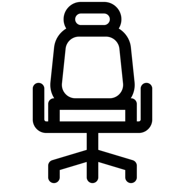 Tüm Gün Konfor Için Ergonomik Ofis Sandalyesi — Stok Vektör