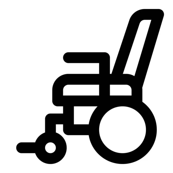 Wózek Inwalidzki Silnikowy Przeznaczony Dla Osób Niepełnosprawnych — Wektor stockowy