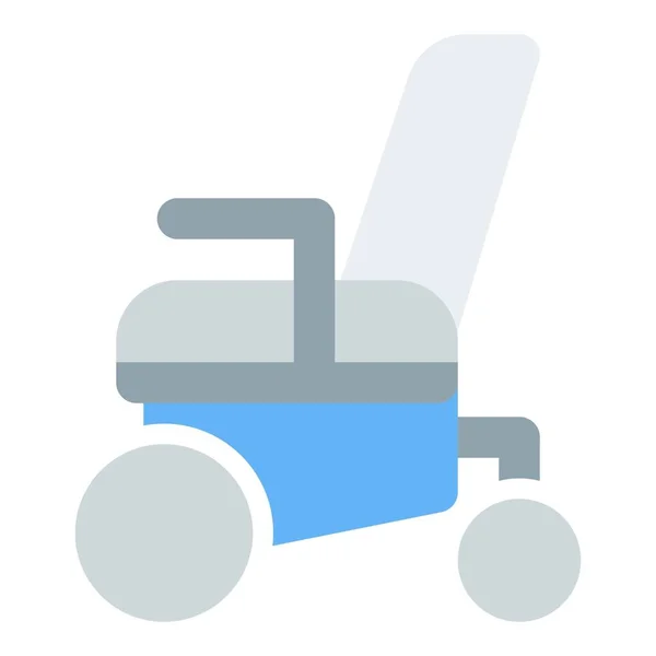 Powered Chair Wheelchair Motor Movement — Stock Vector
