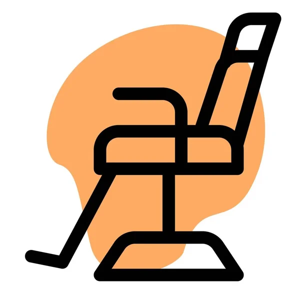 Chaise Inclinable Avec Repose Pieds Réglable — Image vectorielle