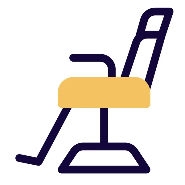 Ligstoel Met Verstelbare Voetsteun — Stockvector