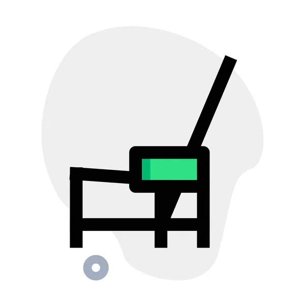 Chaise Inclinée Inclinée Bois Pour Extérieur — Image vectorielle