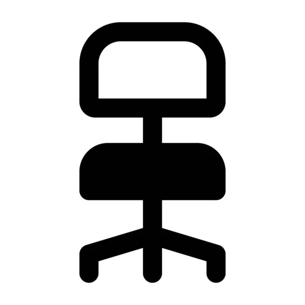 Περιστρεφόμενη Καρέκλα Που Χρησιμοποιείται Συνήθως Στα Γραφεία — Διανυσματικό Αρχείο