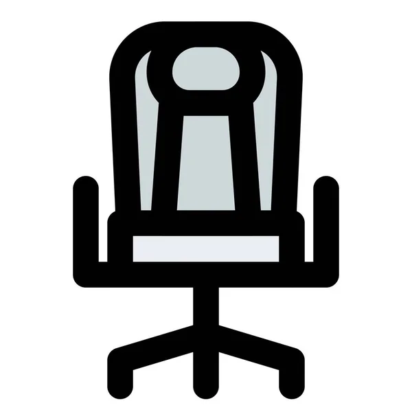 Krzesło Obrotowe Pojedynczą Środkową Nogą — Wektor stockowy
