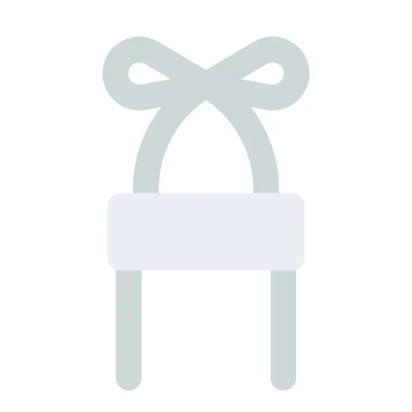 リボンの形をした装飾椅子 — ストックベクタ