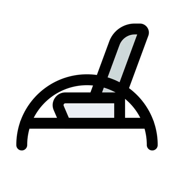 Rover Chair Στερεωμένη Χαλύβδινο Πλαίσιο — Διανυσματικό Αρχείο