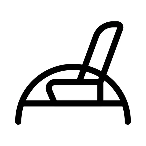 Кресло Ровера Закреплено Стальной Раме — стоковый вектор