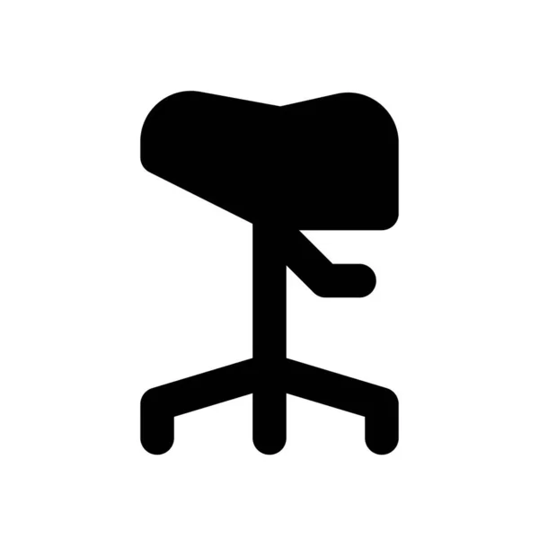 Sattelstuhl Bietet Anpassbare Sitzhöhe — Stockvektor