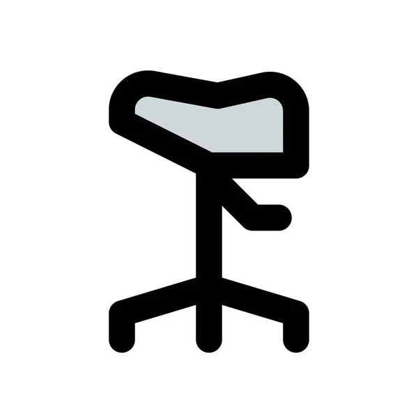 Sattelstuhl Bietet Anpassbare Sitzhöhe — Stockvektor