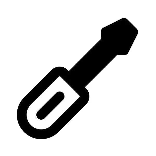 Отвертка Инструмент Используемый Поворота Болта — стоковый вектор