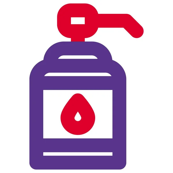 Bottiglia Dispenser Lavaggio Mano Con Pompa — Vettoriale Stock
