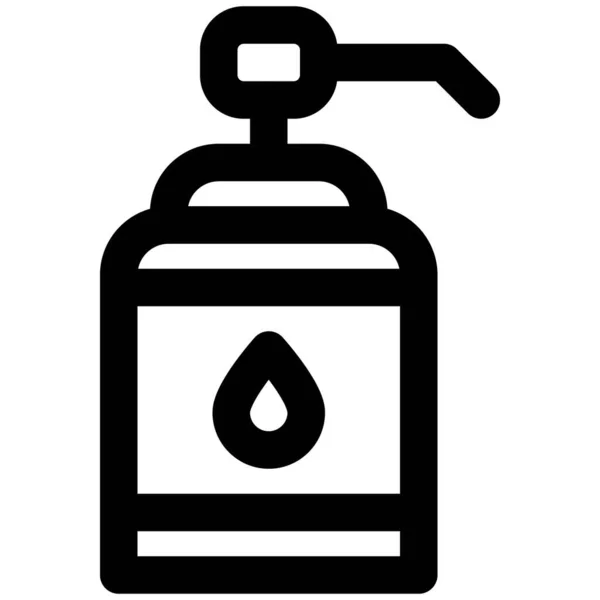ポンプ付き手洗いディスペンサーボトル — ストックベクタ