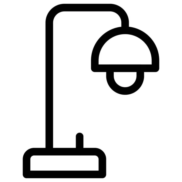Lámpara Mesa Con Función Soporte Plegable — Archivo Imágenes Vectoriales