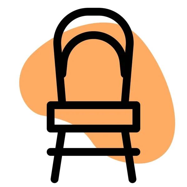 Cadeira Bistro Para Restaurantes Cafés —  Vetores de Stock