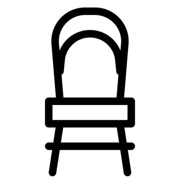 Cadeira Bistro Para Restaurantes Cafés — Vetor de Stock