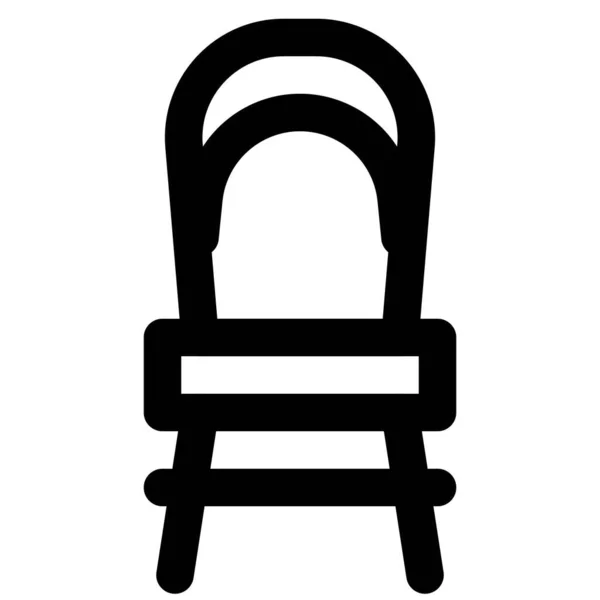 Cadeira Bistro Para Restaurantes Cafés —  Vetores de Stock