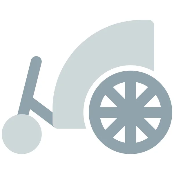 バスチェア 車椅子のヴィンテージデザイン — ストックベクタ