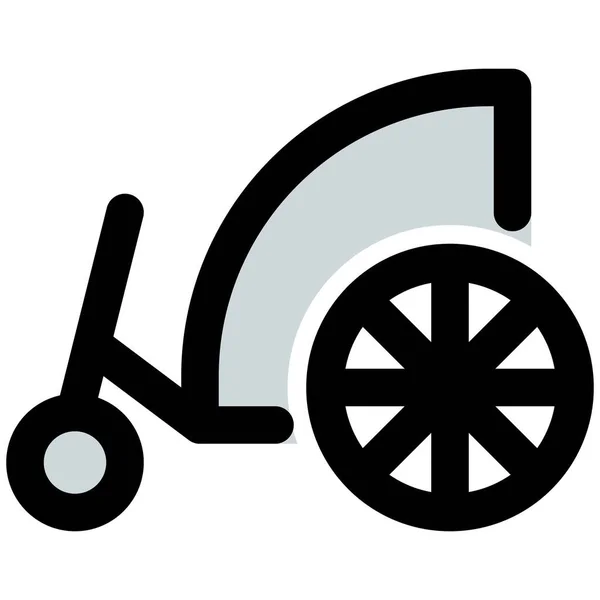Vana Židle Retro Design Invalidního Vozíku — Stockový vektor