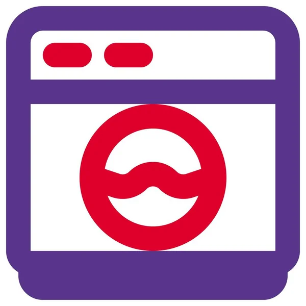 洗衣机 洗衣服用的电器设备 — 图库矢量图片