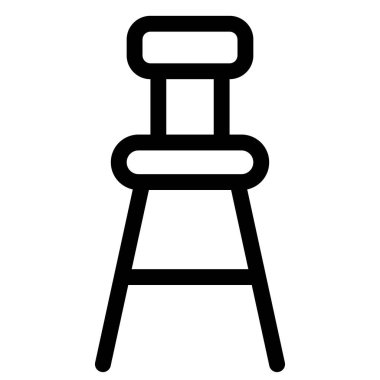 Sırtüstü uzanan tahta bir bar koltuğu..