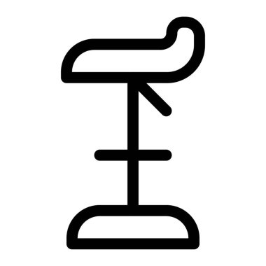 Ayarlanabilir koltuklu şık bar taburesi.