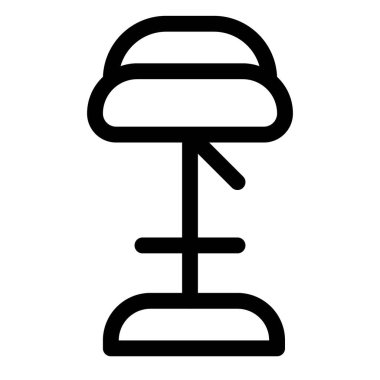 Yastıklı koltuklu ayak takımlı bar taburesi..